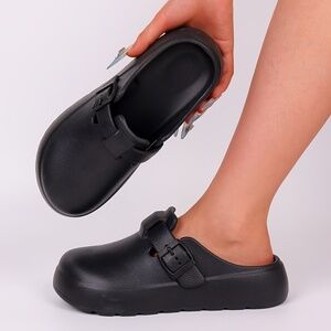 Essentials EVA Black Slip-On Clogs Size 38 EU